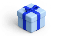 Blue gift box from Meta Muse